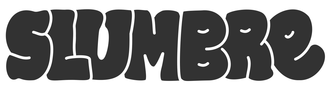 Logo for Slumbre in squishy, soft letters